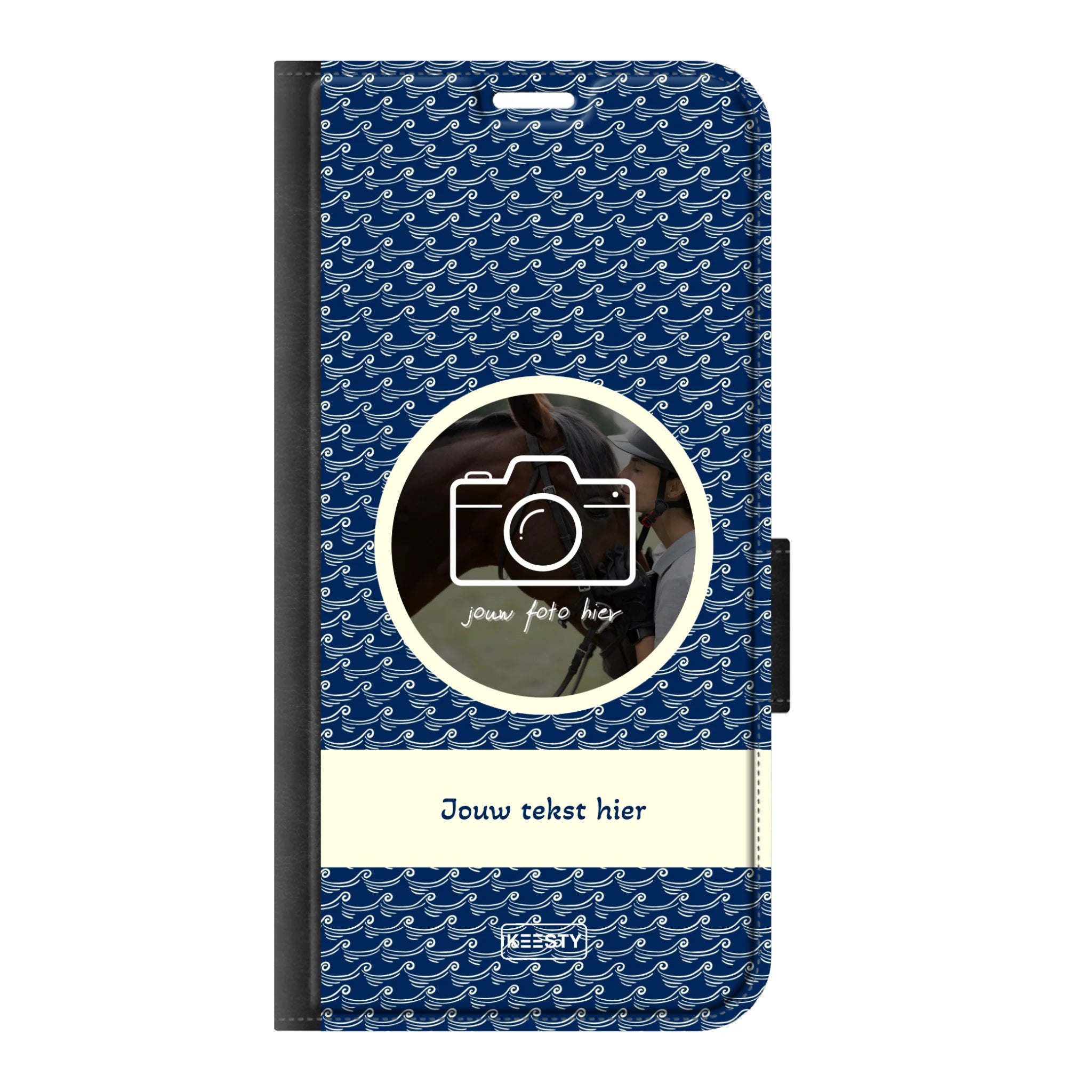 Telefoonhoesje ontwerpen portemonnee waves 1 Apple iPhone 17 Pro