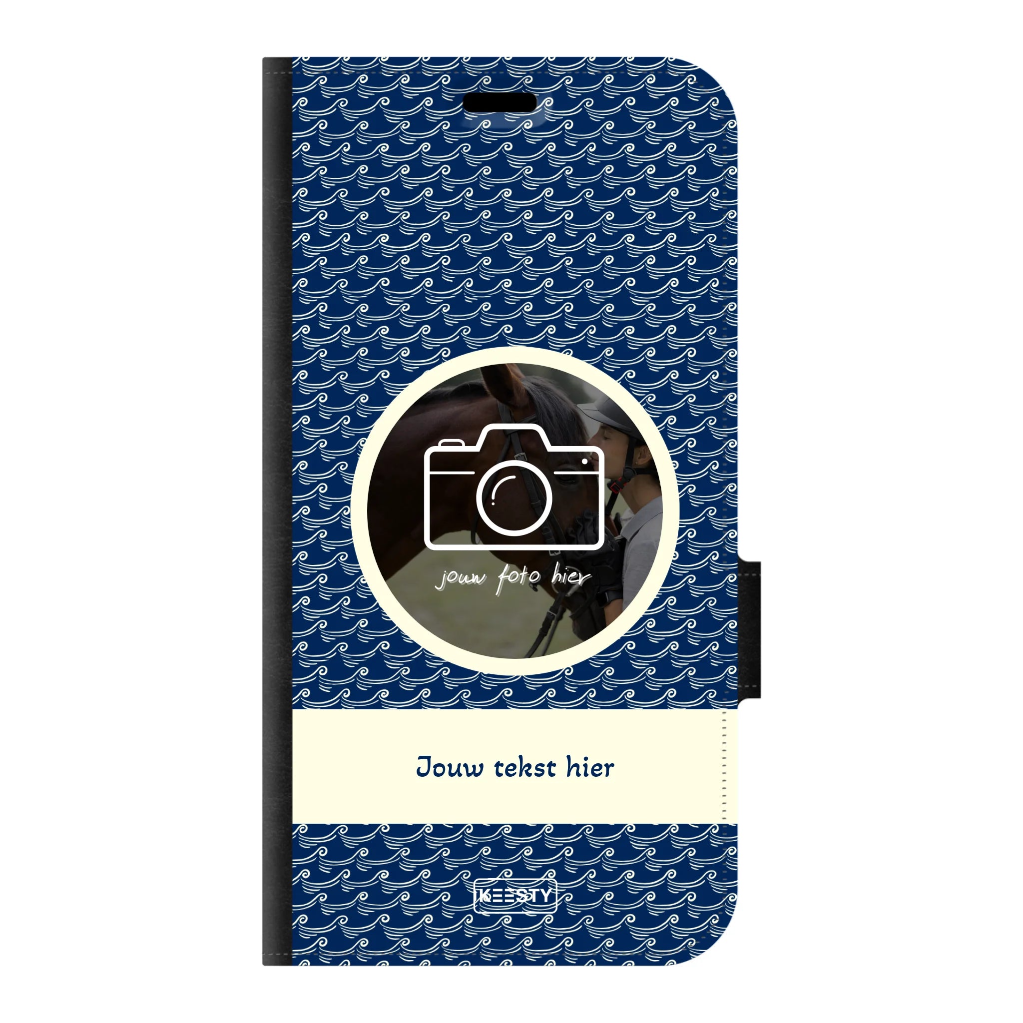 Telefoonhoesje ontwerpen portemonnee waves 1 Samsung Galaxy A16 (5G)