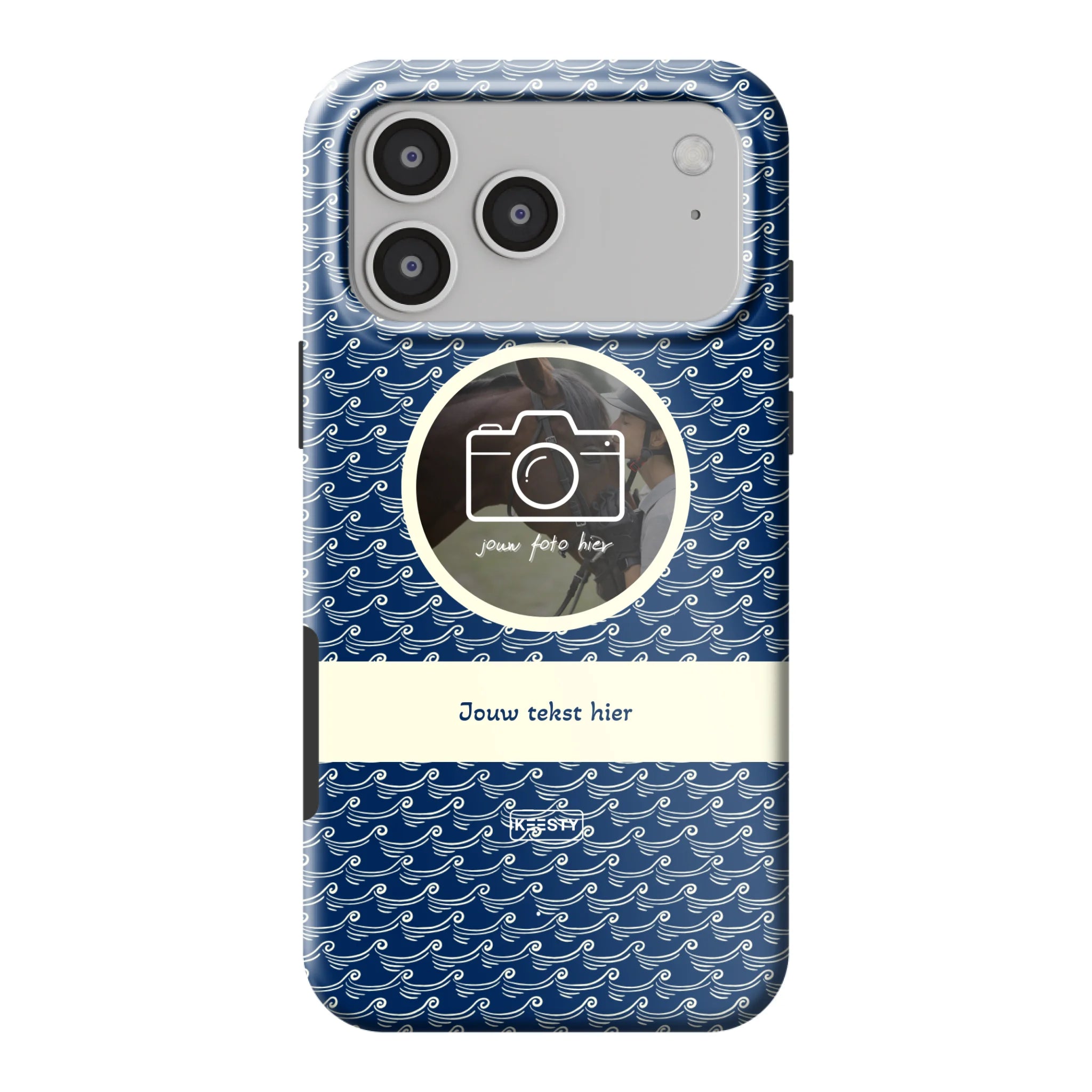 Telefoonhoesje ontwerpen tough waves 1 Apple iPhone X & XS