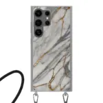 Telefoonhoesje ontwerpen met koord Marble Black Apple iPhone 13 Mini