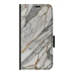 Telefoonhoesje ontwerpen met PortemonneeMarble Black Samsung Galaxy S24 FE