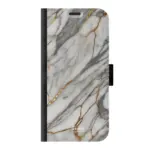 Telefoonhoesje ontwerpen met PortemonneeMarble Black Samsung Galaxy S23 Plus