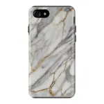 Telefoonhoesje ontwerpen met Tough Marble Black Apple iPhone SE 2020 & SE 2022