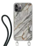 Telefoonhoesje ontwerpen - Marble Green - Hoesje met koord