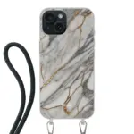 Telefoonhoesje ontwerpen - Marble Green - Hoesje met koord