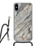 Telefoonhoesje ontwerpen - Marble Green - Hoesje met koord