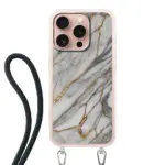 Telefoonhoesje ontwerpen - Marble Green - Hoesje met koord