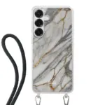 Telefoonhoesje ontwerpen - Marble Green - Hoesje met koord