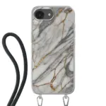 Telefoonhoesje ontwerpen - Marble Green - Hoesje met koord