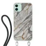Telefoonhoesje ontwerpen - Marble Green - Hoesje met koord