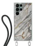 Telefoonhoesje ontwerpen - Marble Green - Hoesje met koord