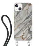 Telefoonhoesje ontwerpen - Marble Green - Hoesje met koord