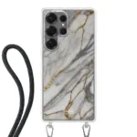 Telefoonhoesje ontwerpen - Marble Green - Hoesje met koord