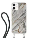 Telefoonhoesje ontwerpen - Marble Green - Hoesje met koord