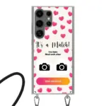 Telefoonhoesje Met Foto - It's a match - Hoesje met koord