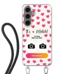 Telefoonhoesje Met Foto - It's a match - Hoesje met koord