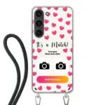 Telefoonhoesje Met Foto - It's a match - Hoesje met koord