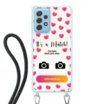 Telefoonhoesje Met Foto - It's a match - Hoesje met koord
