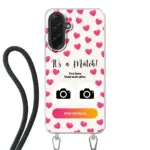 Telefoonhoesje Met Foto - It's a match - Hoesje met koord