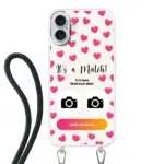 Telefoonhoesje Met Foto - It's a match - Hoesje met koord