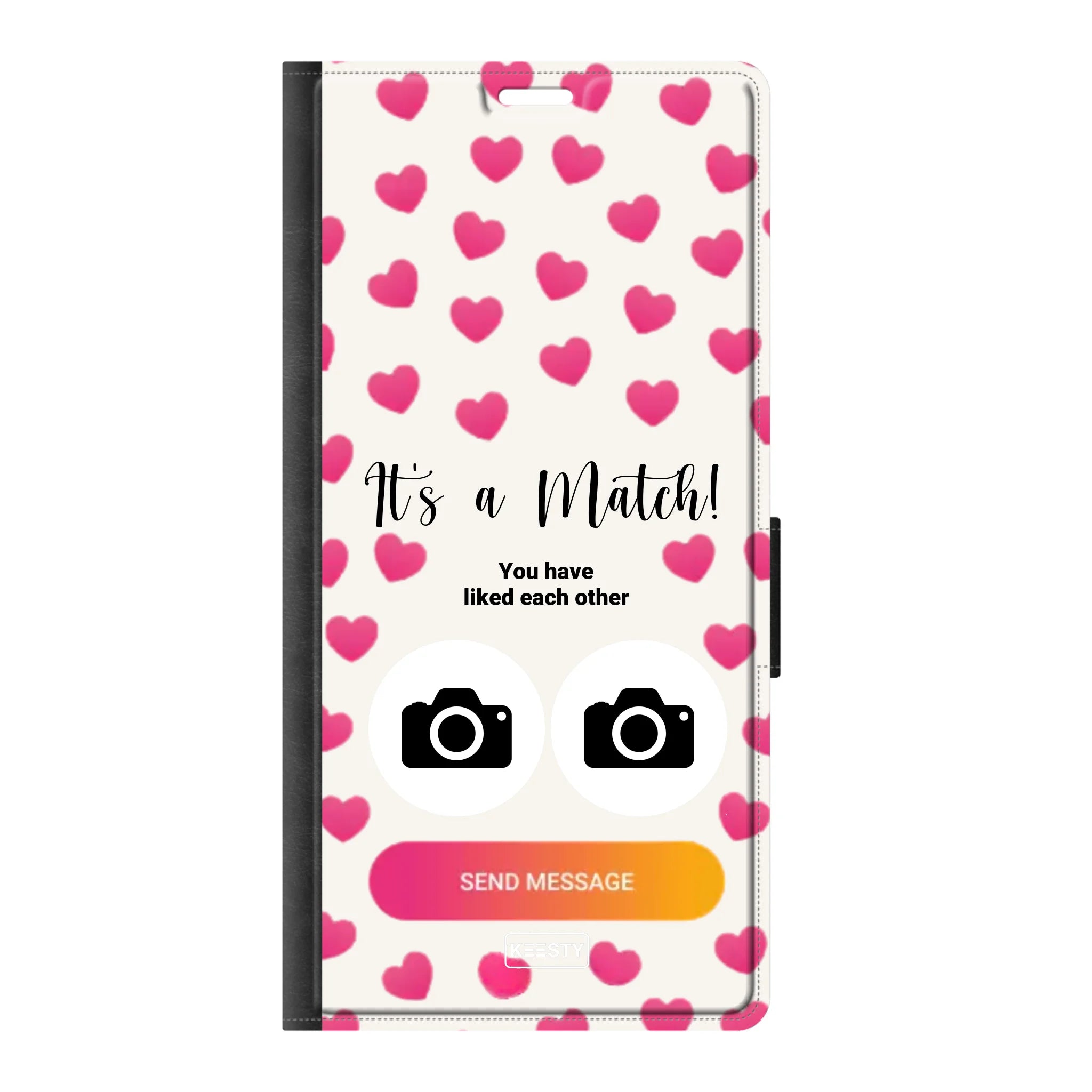 Telefoonhoesje Met Foto - It's a match - Portemonnee hoesje