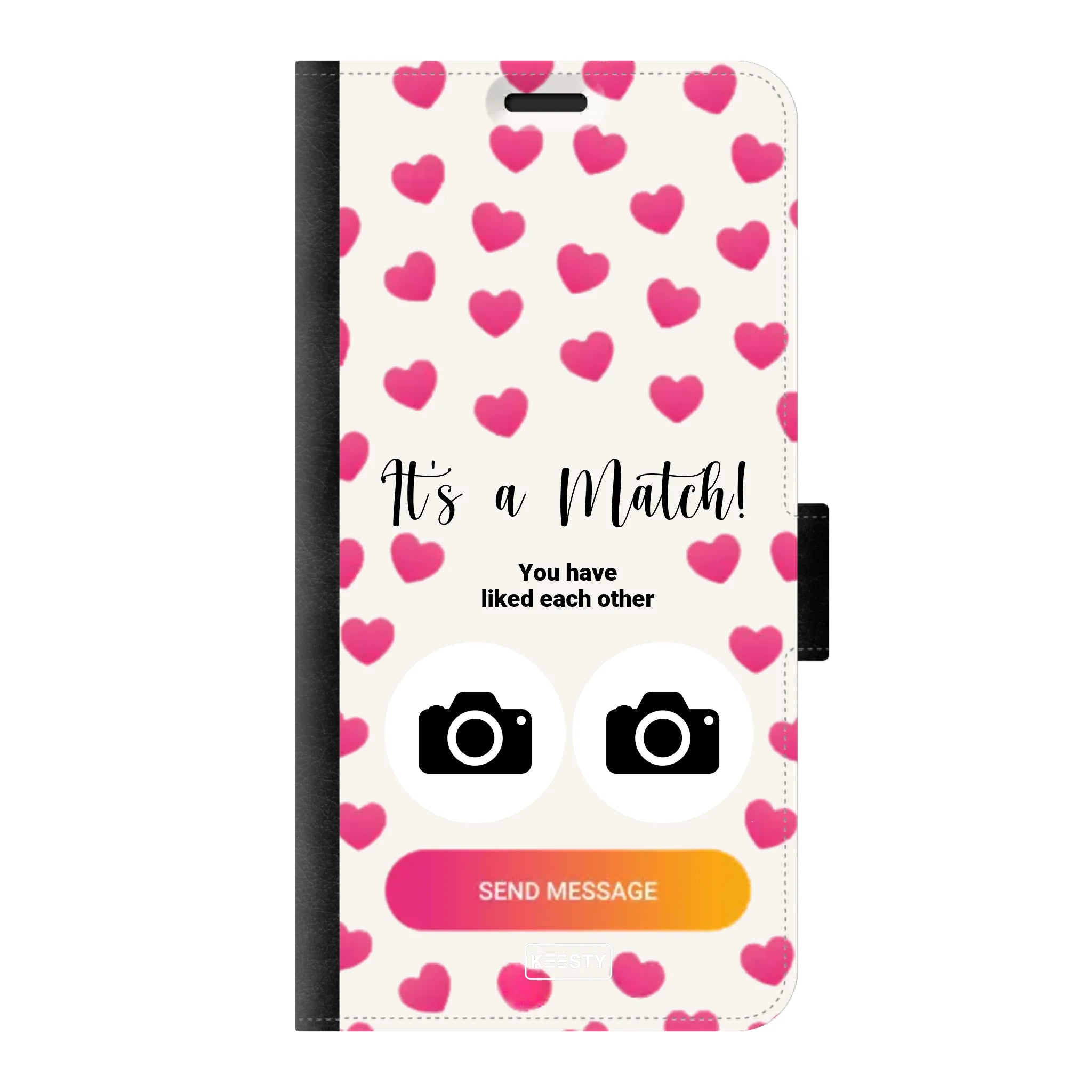 Telefoonhoesje Met Foto - It's a match - Portemonnee hoesje