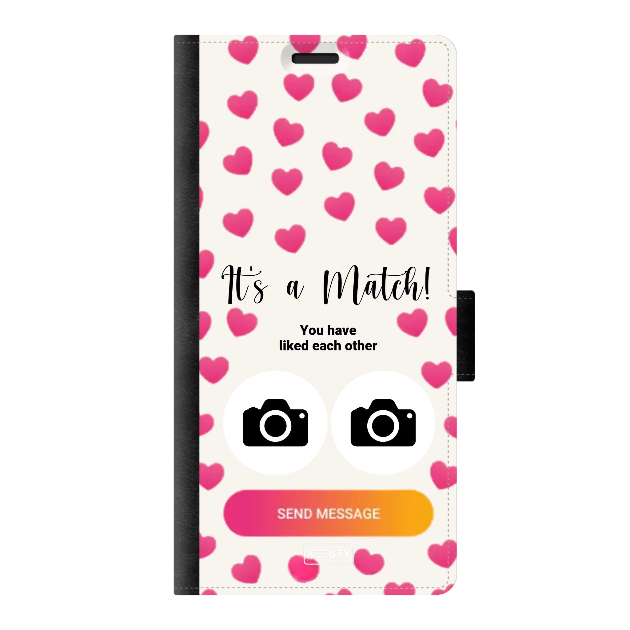 Telefoonhoesje Met Foto - It's a match - Portemonnee hoesje