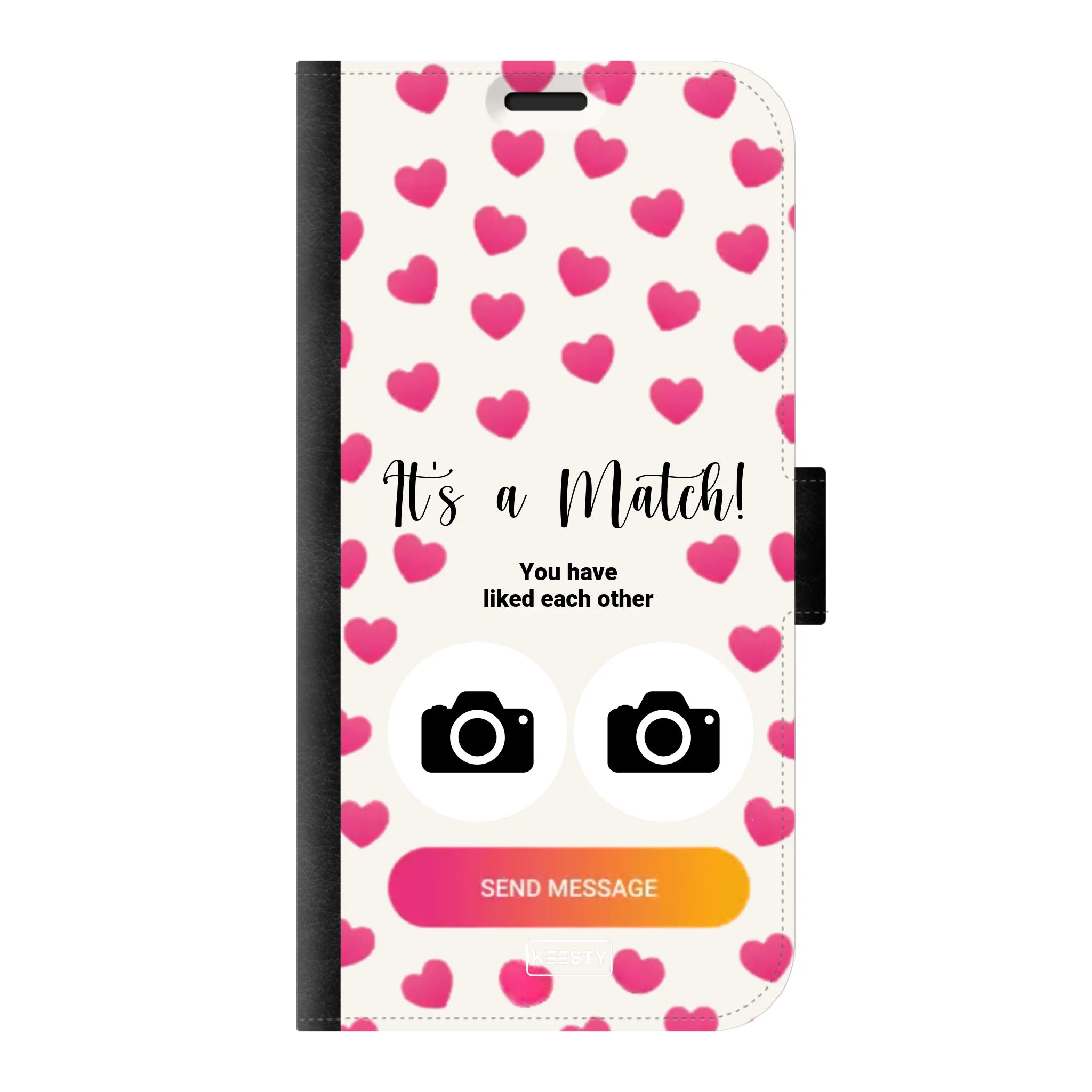 Telefoonhoesje Met Foto - It's a match - Portemonnee hoesje