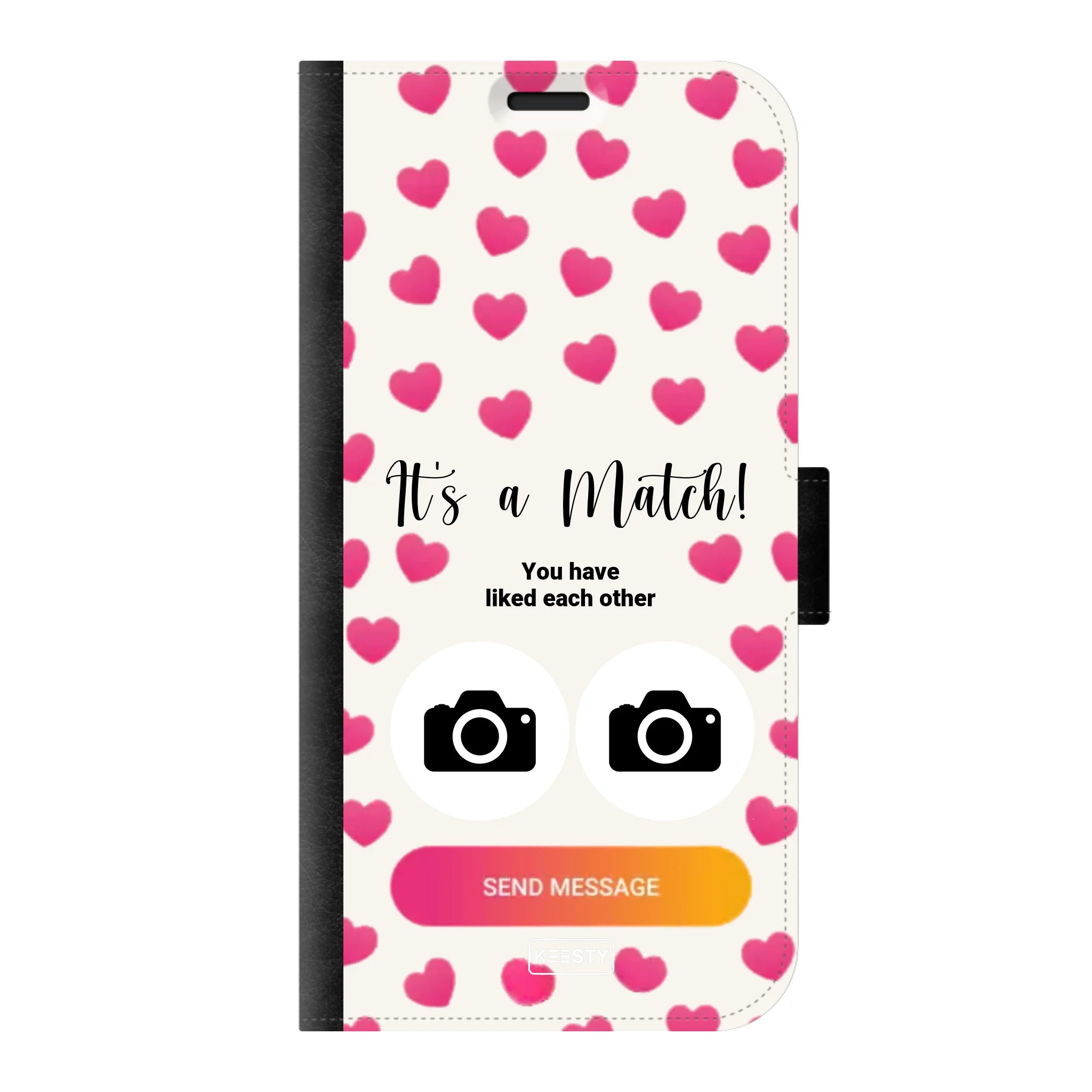 Telefoonhoesje Met Foto - It's a match - Portemonnee hoesje