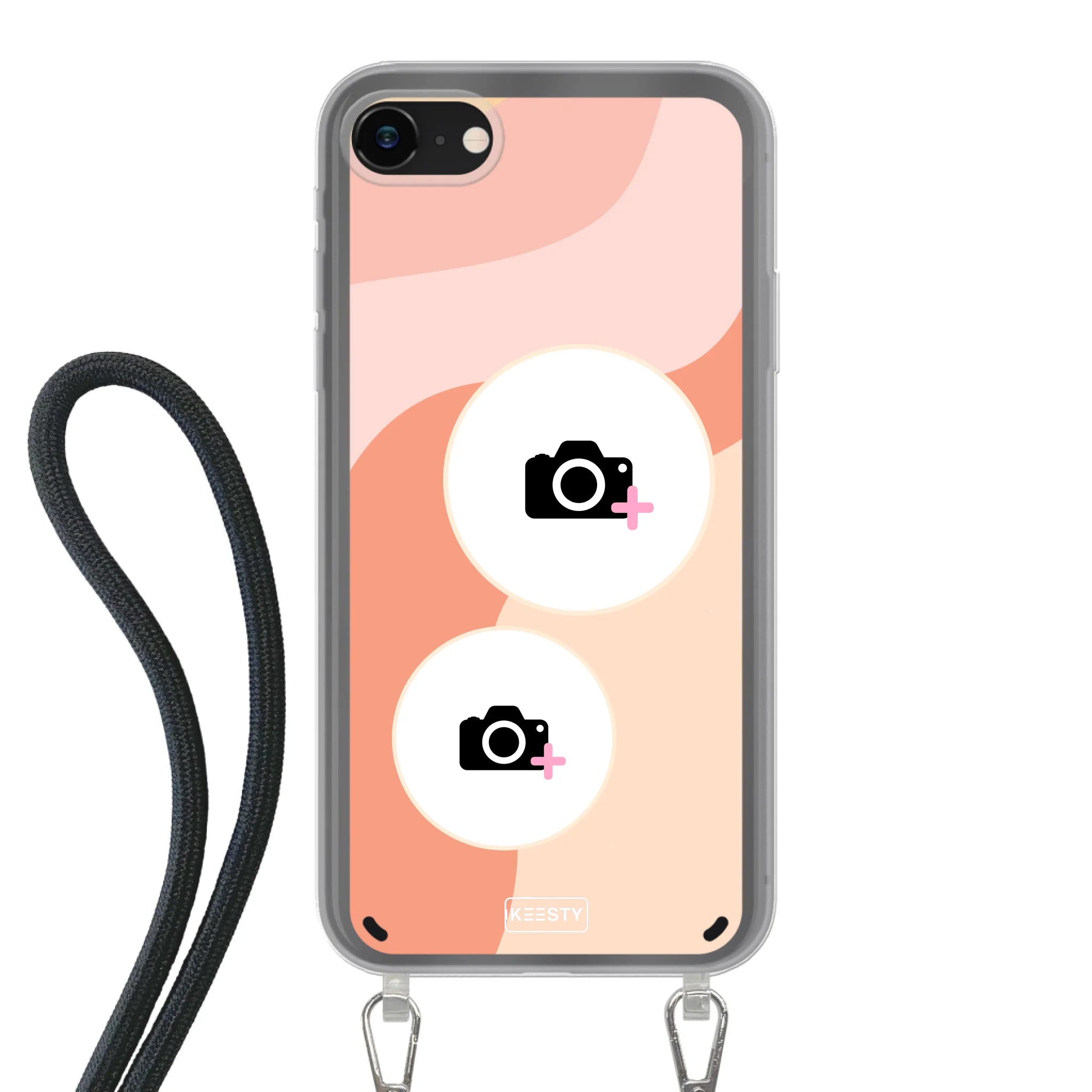 Telefoonhoesje Met Foto - Retro 2 - Hoesje met koord