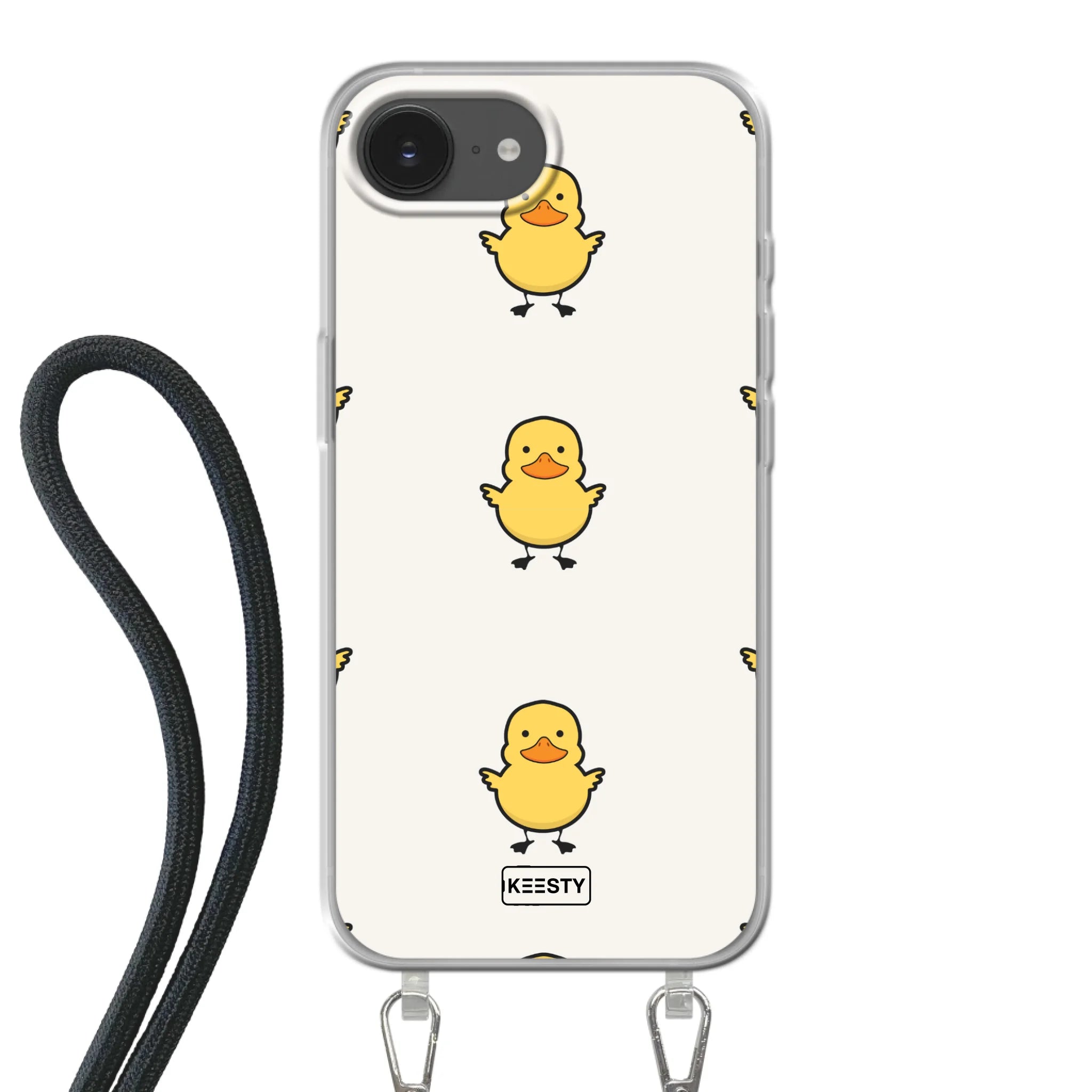 Telefoonhoesje Met Foto - Eend met achtergrond - Hoesje met koord