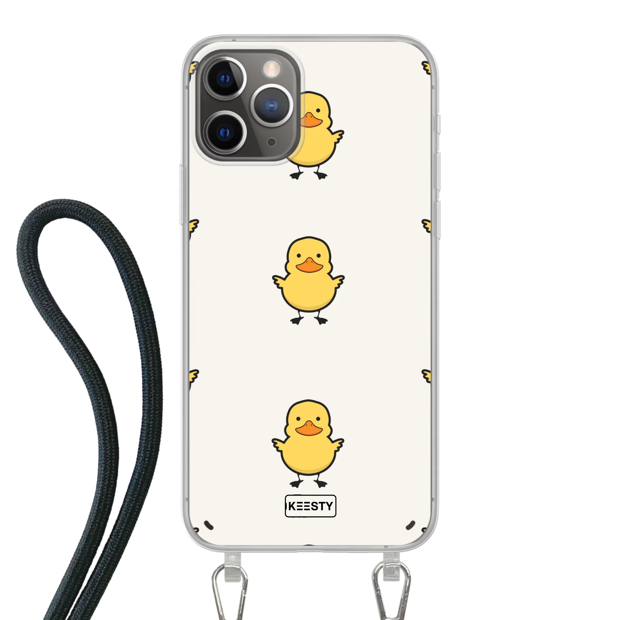 Telefoonhoesje Met Foto - Eend met achtergrond - Hoesje met koord