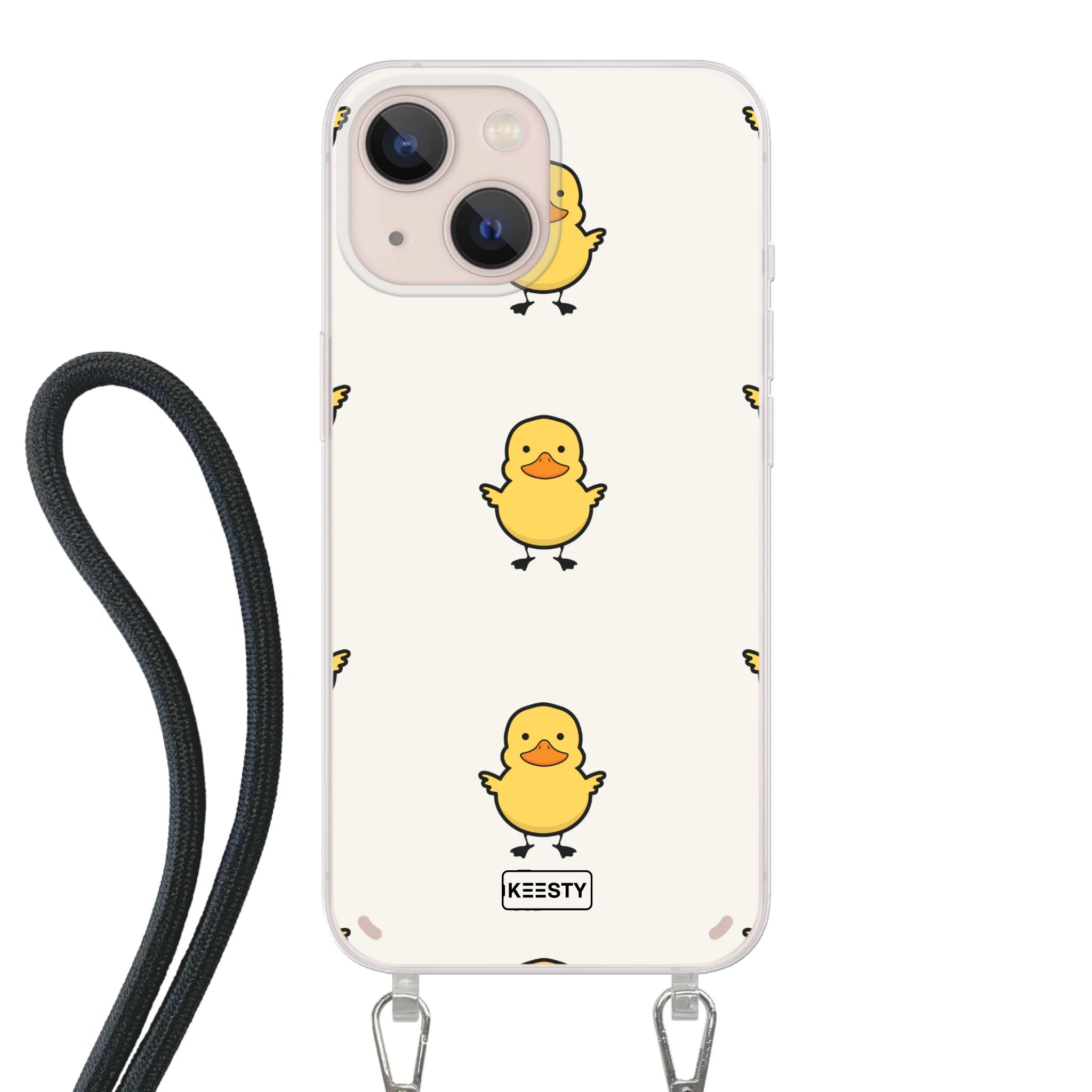 Telefoonhoesje Met Foto - Eend met achtergrond - Hoesje met koord