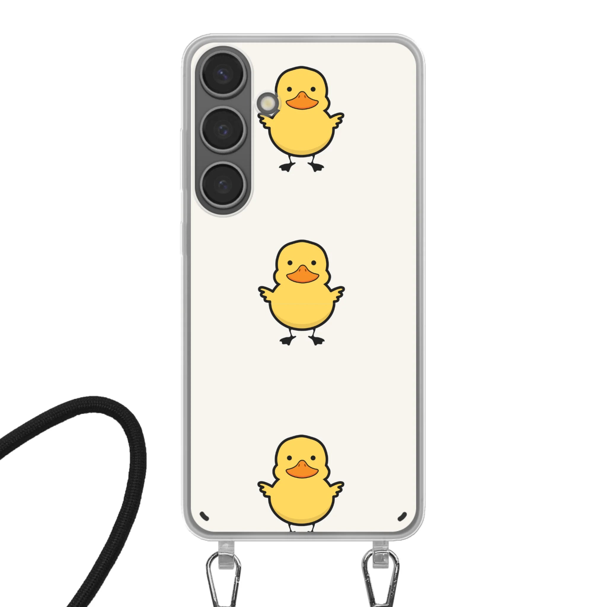 Telefoonhoesje Met Foto - Eend met achtergrond - Hoesje met koord