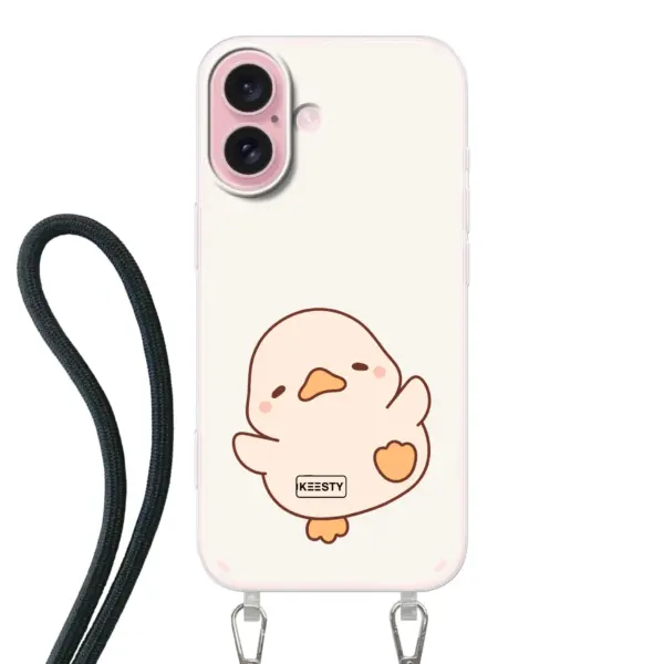 Telefoonhoesje Met Foto - Eend leuk - Hoesje met koord