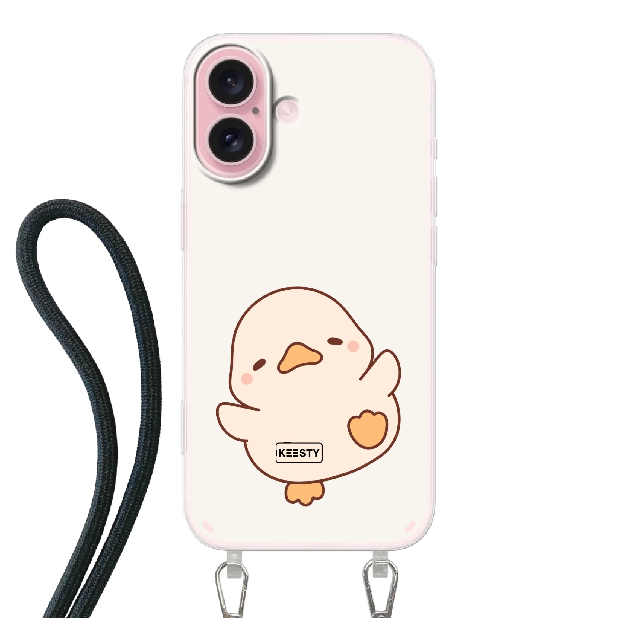 Telefoonhoesje Met Foto - Eend leuk - Hoesje met koord