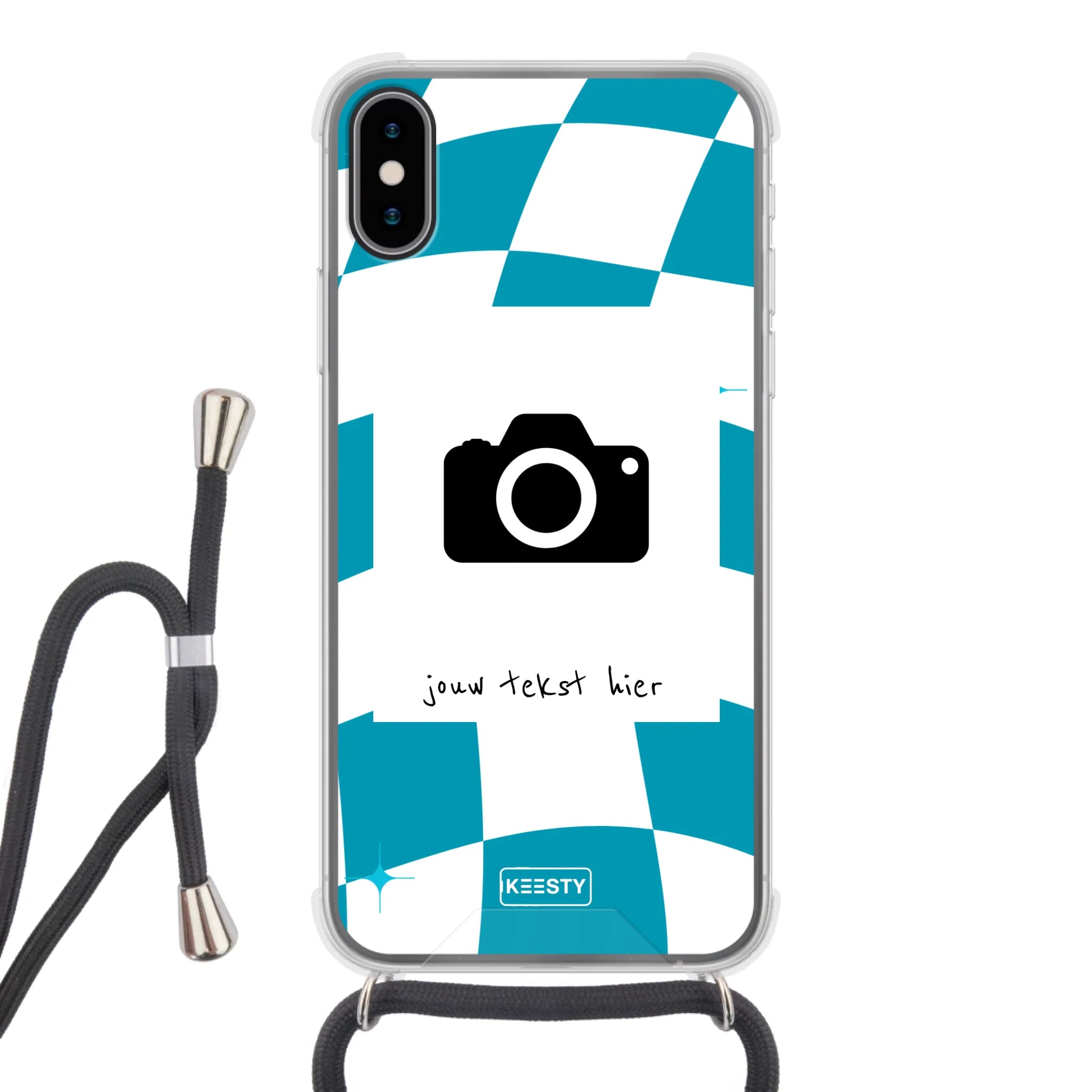 Apple iPhone X: XS Crossbody case (back printed, transparent)
