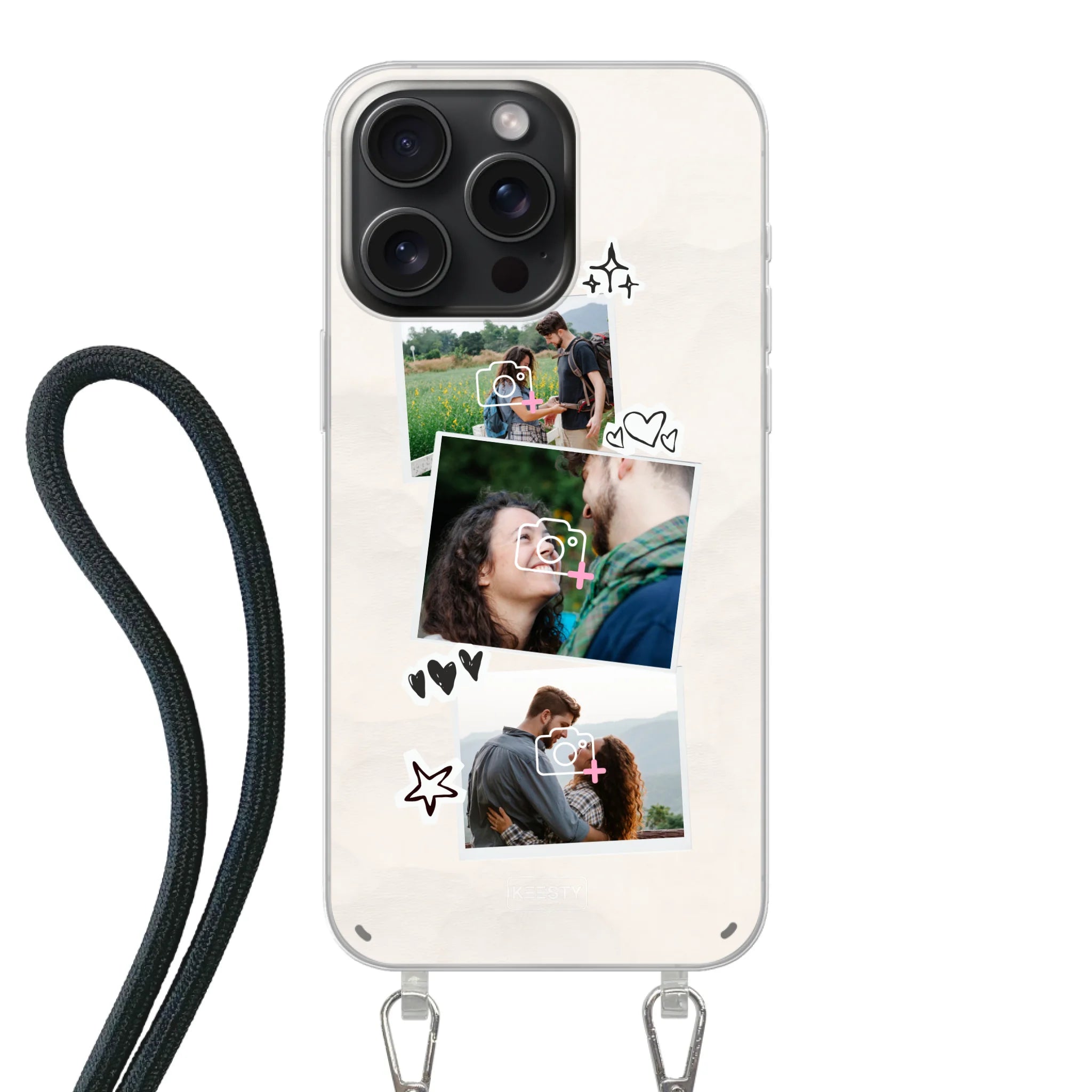 Telefoonhoesje Met Foto - Polaroid - Hoesje met koord