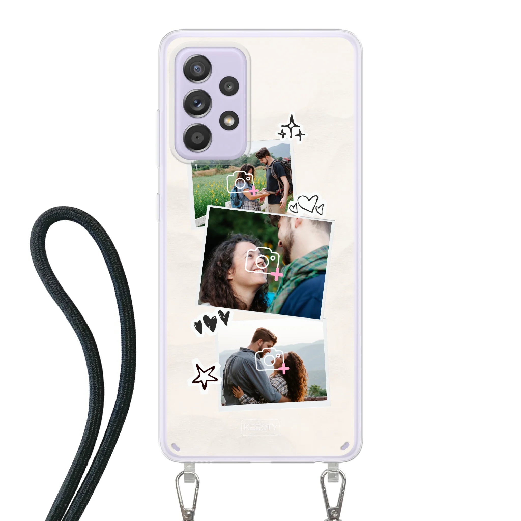 Telefoonhoesje Met Foto - Polaroid - Hoesje met koord