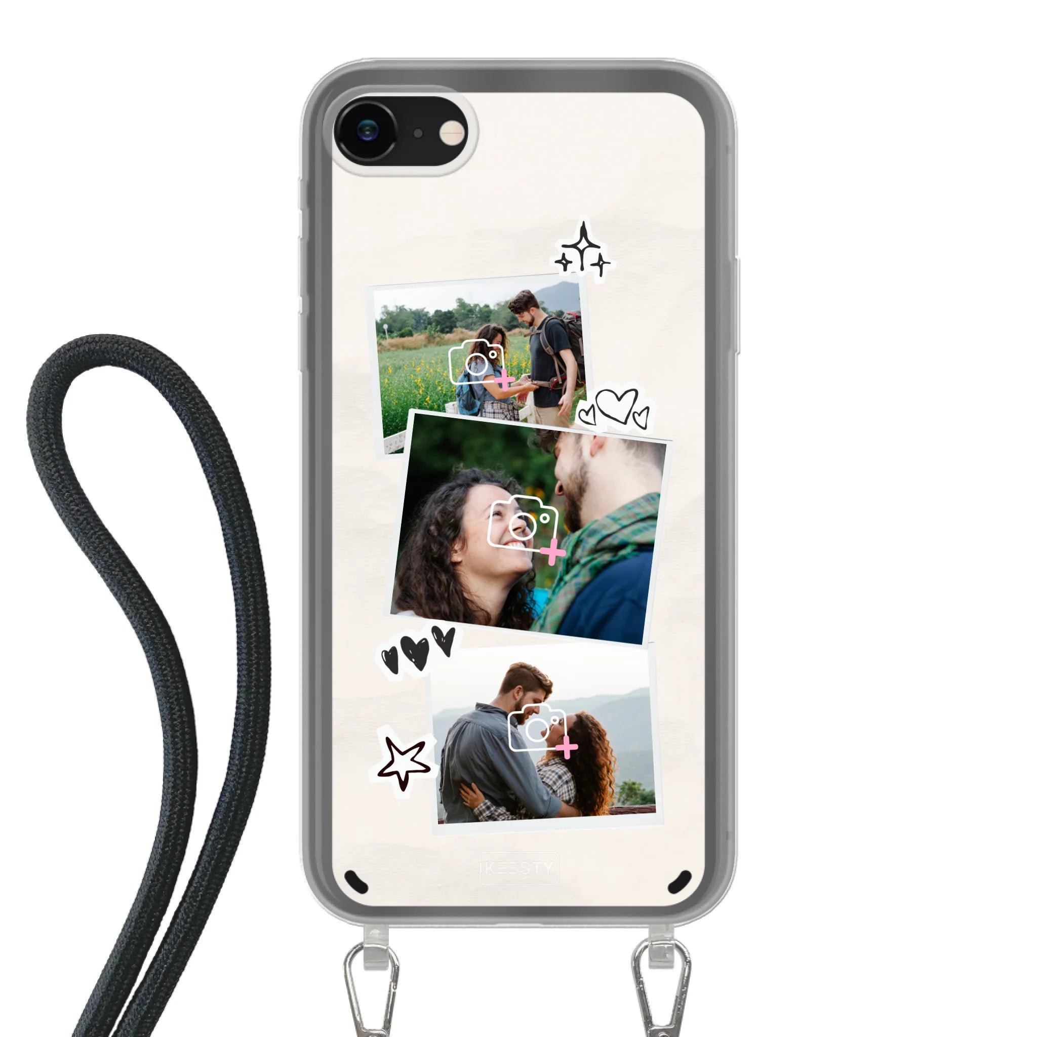 Telefoonhoesje Met Foto - Polaroid - Hoesje met koord