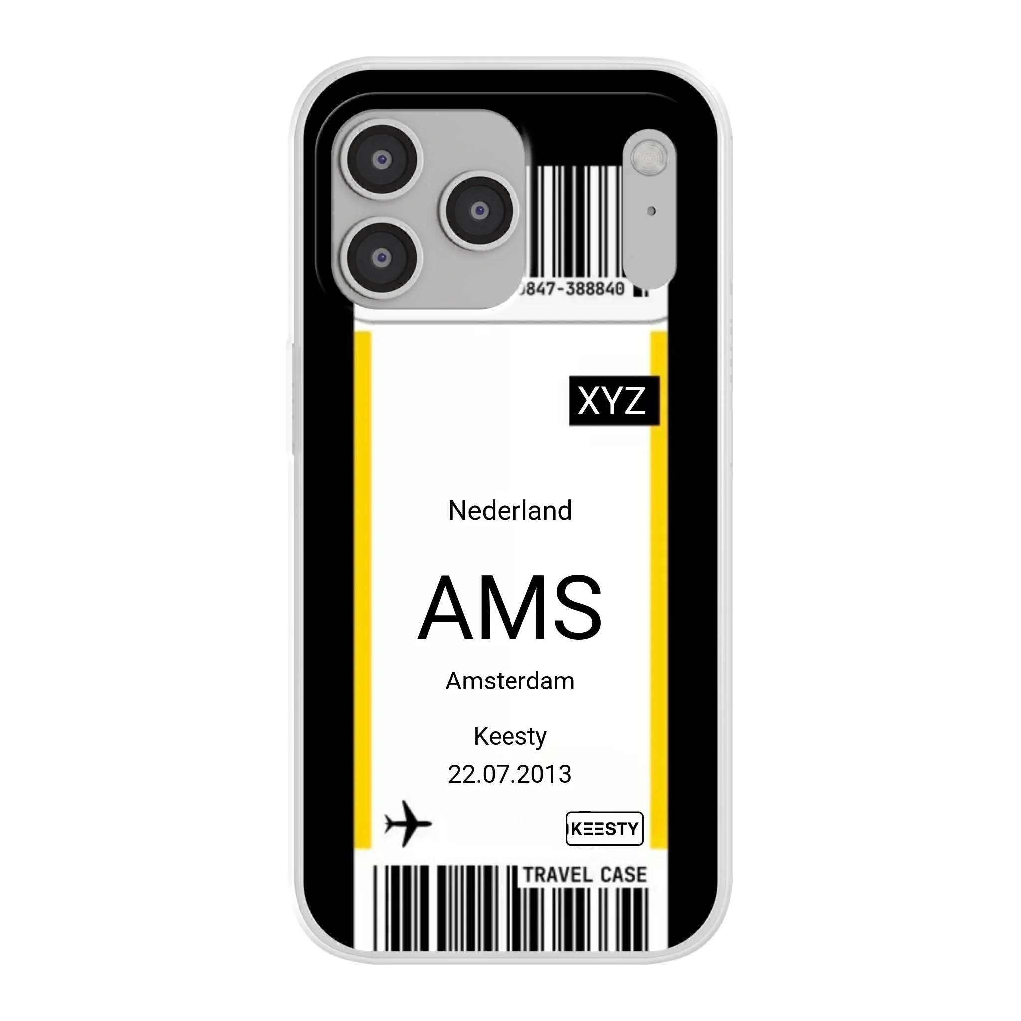 Eigen hoesje maken - Vliegticket - Soft hoesje