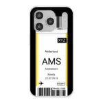 Eigen hoesje maken - Vliegticket - Soft hoesje