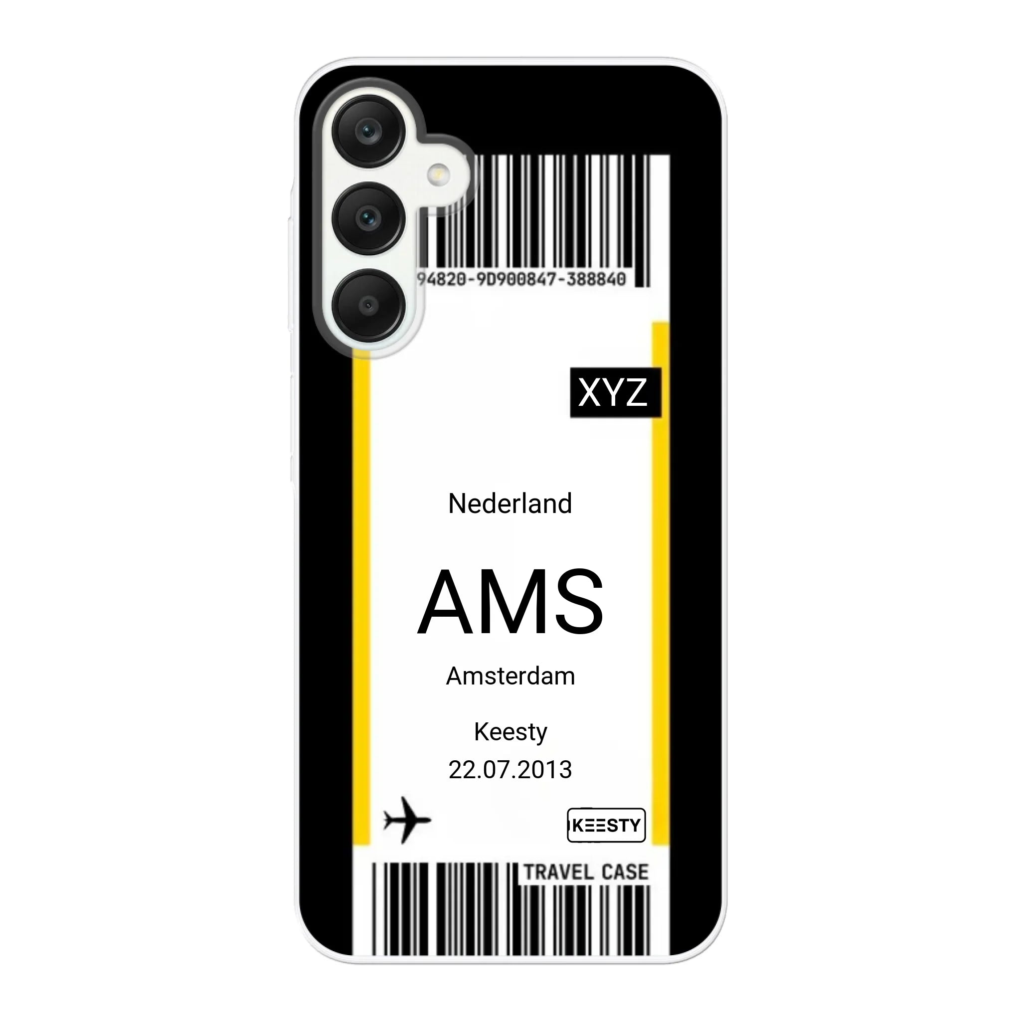 Eigen hoesje maken - Vliegticket - Soft hoesje