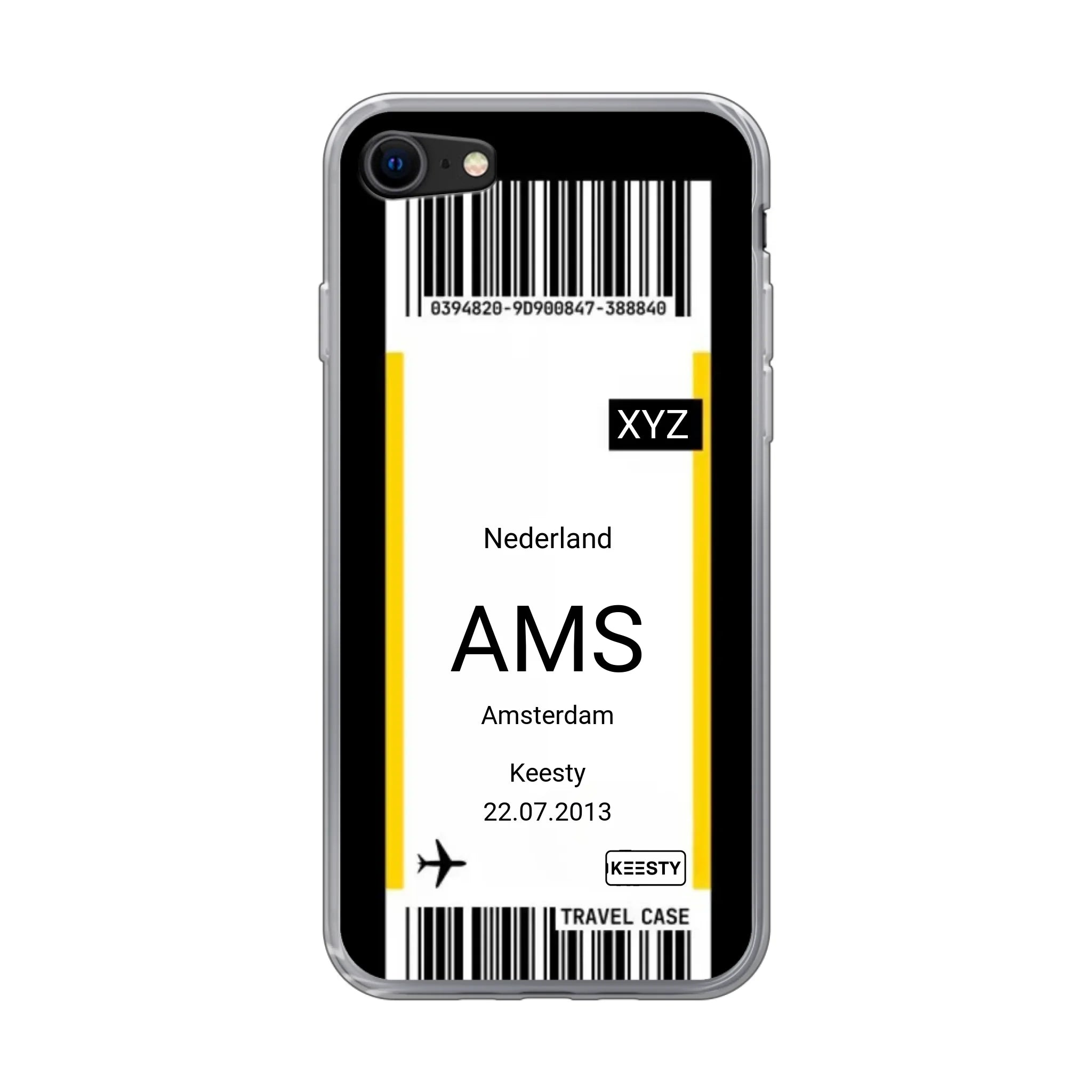 Eigen hoesje maken - Vliegticket - Soft hoesje