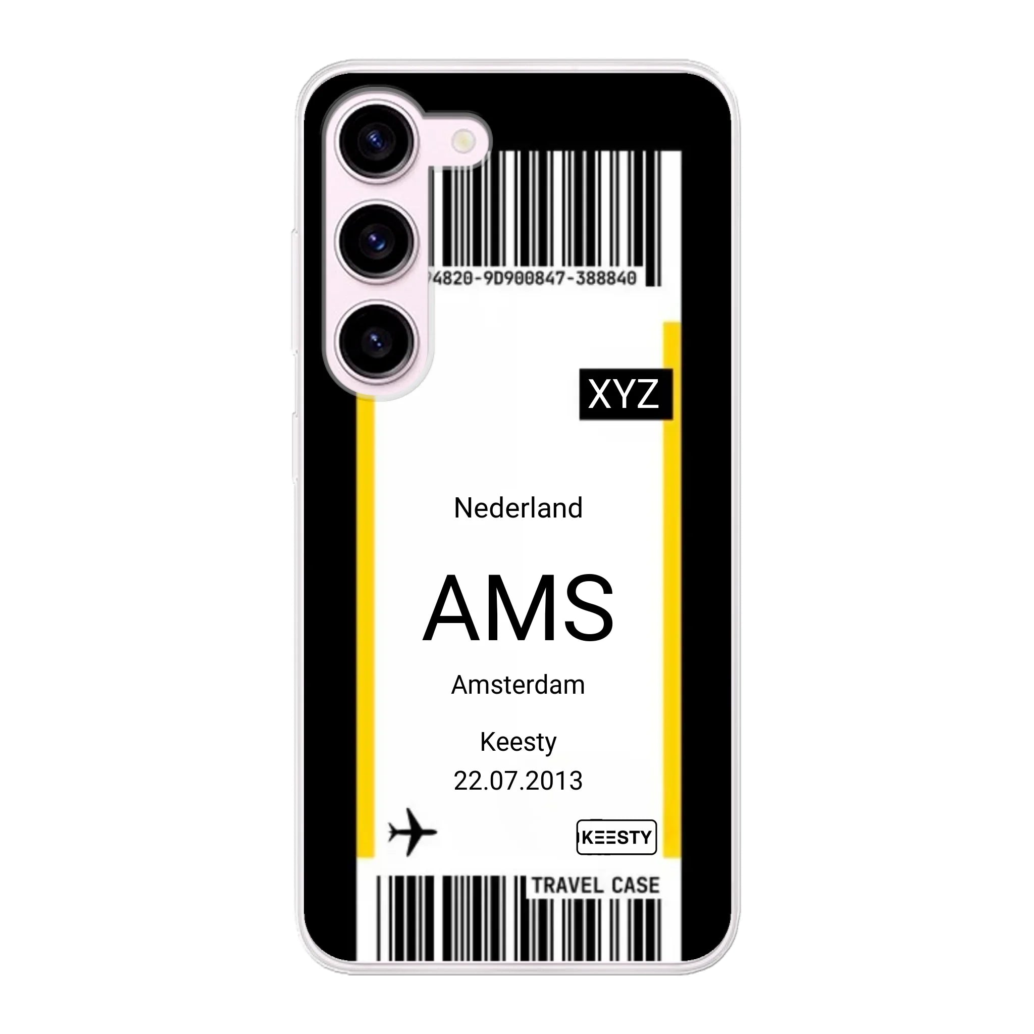 Eigen hoesje maken - Vliegticket - Soft hoesje