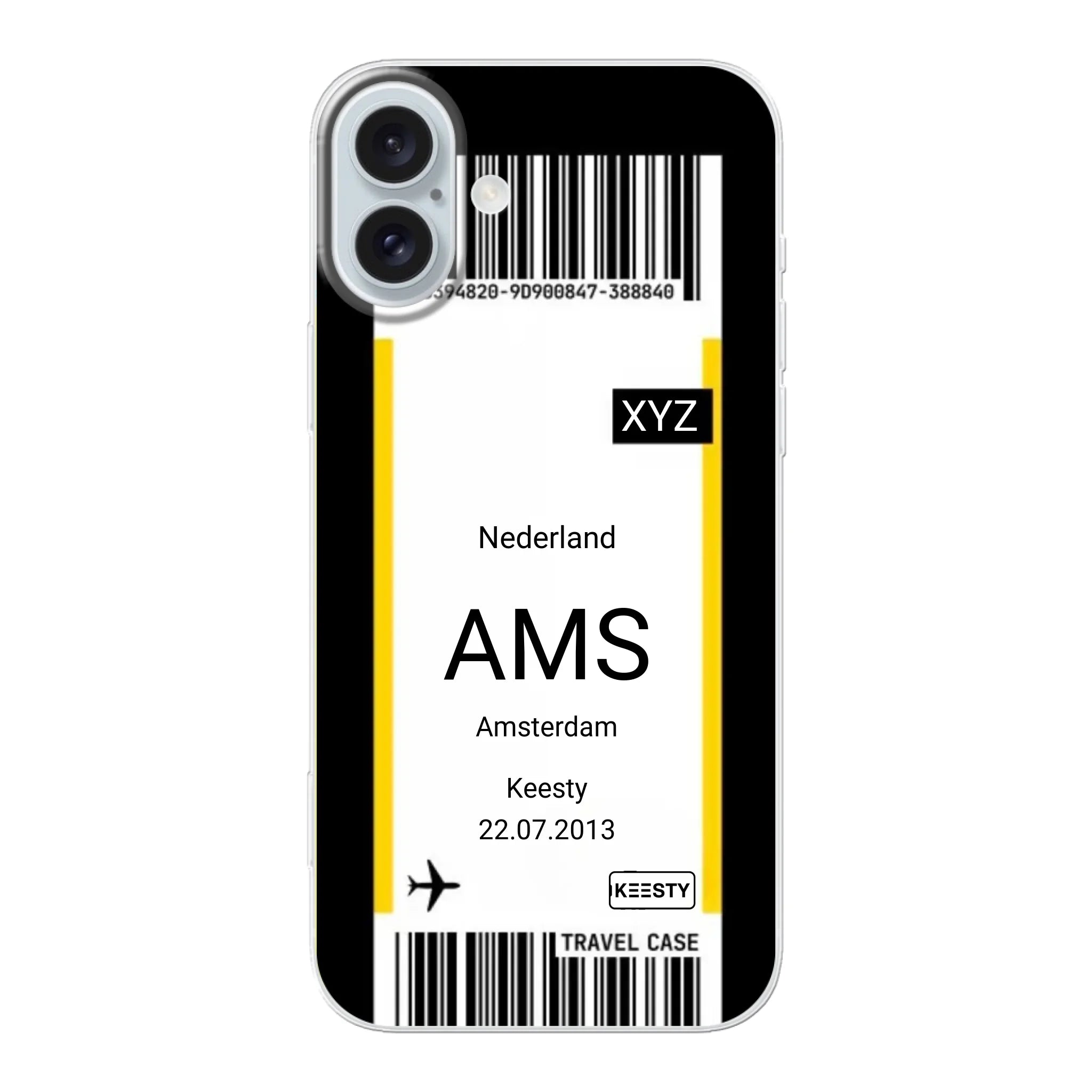 Eigen hoesje maken - Vliegticket - Soft hoesje