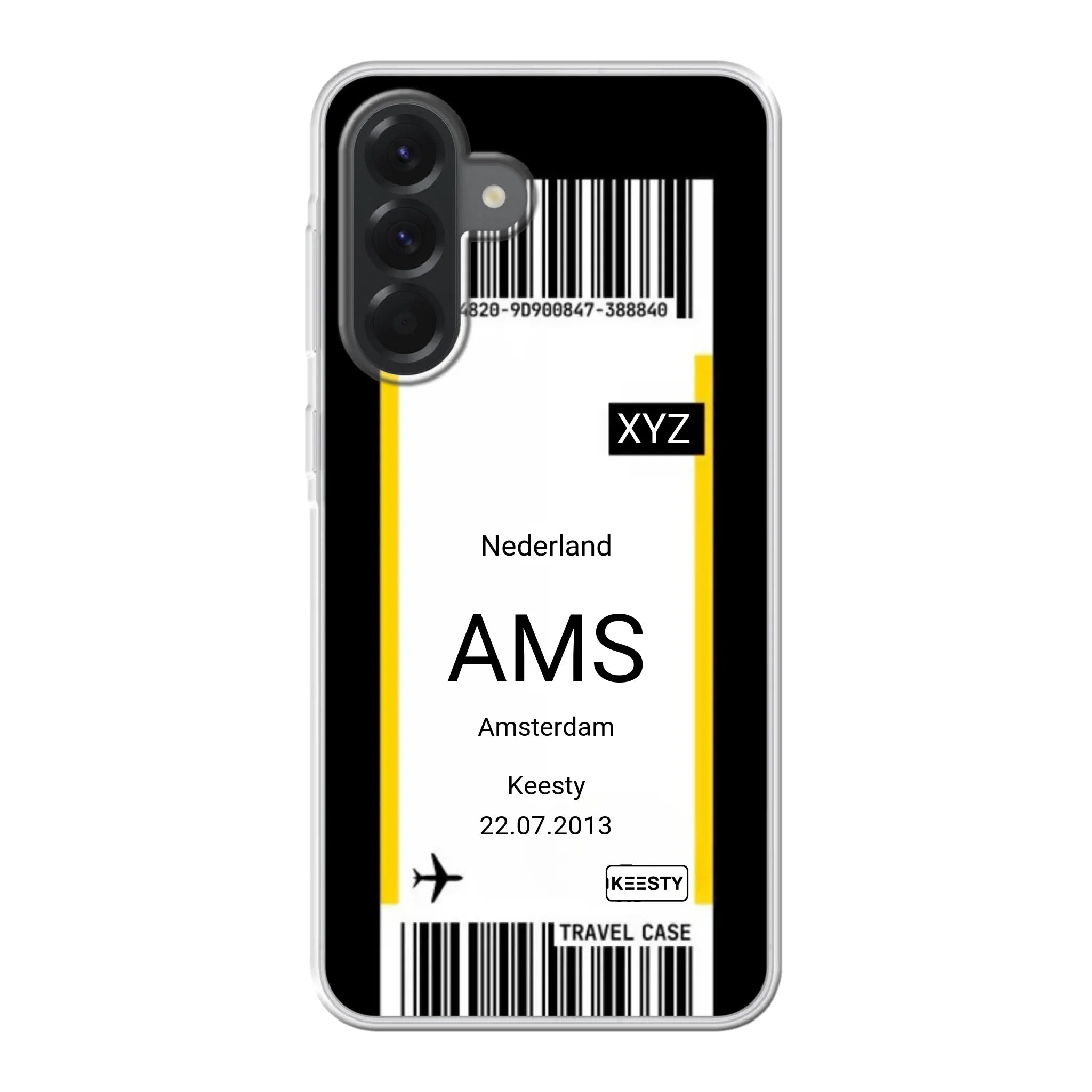 Eigen hoesje maken - Vliegticket - Soft hoesje