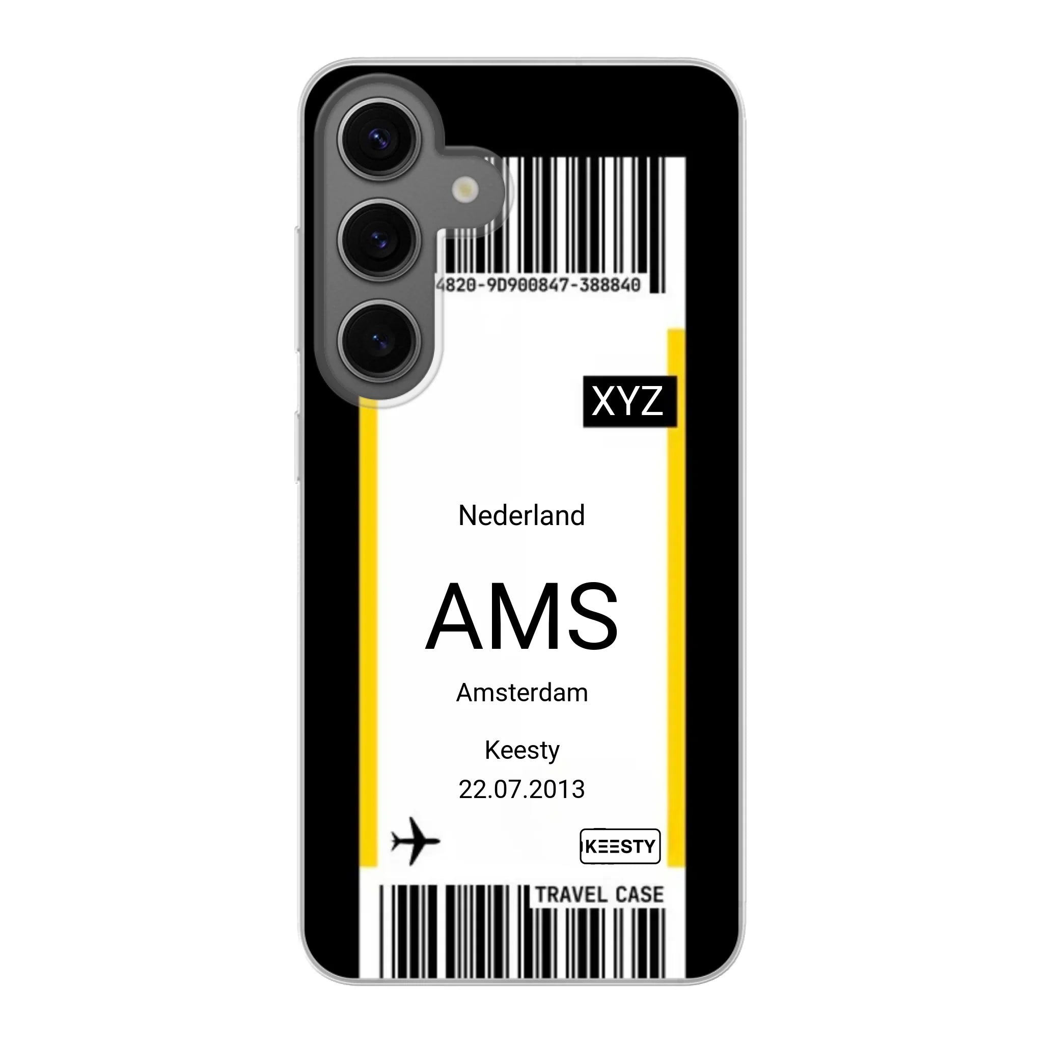 Eigen hoesje maken - Vliegticket - Soft hoesje