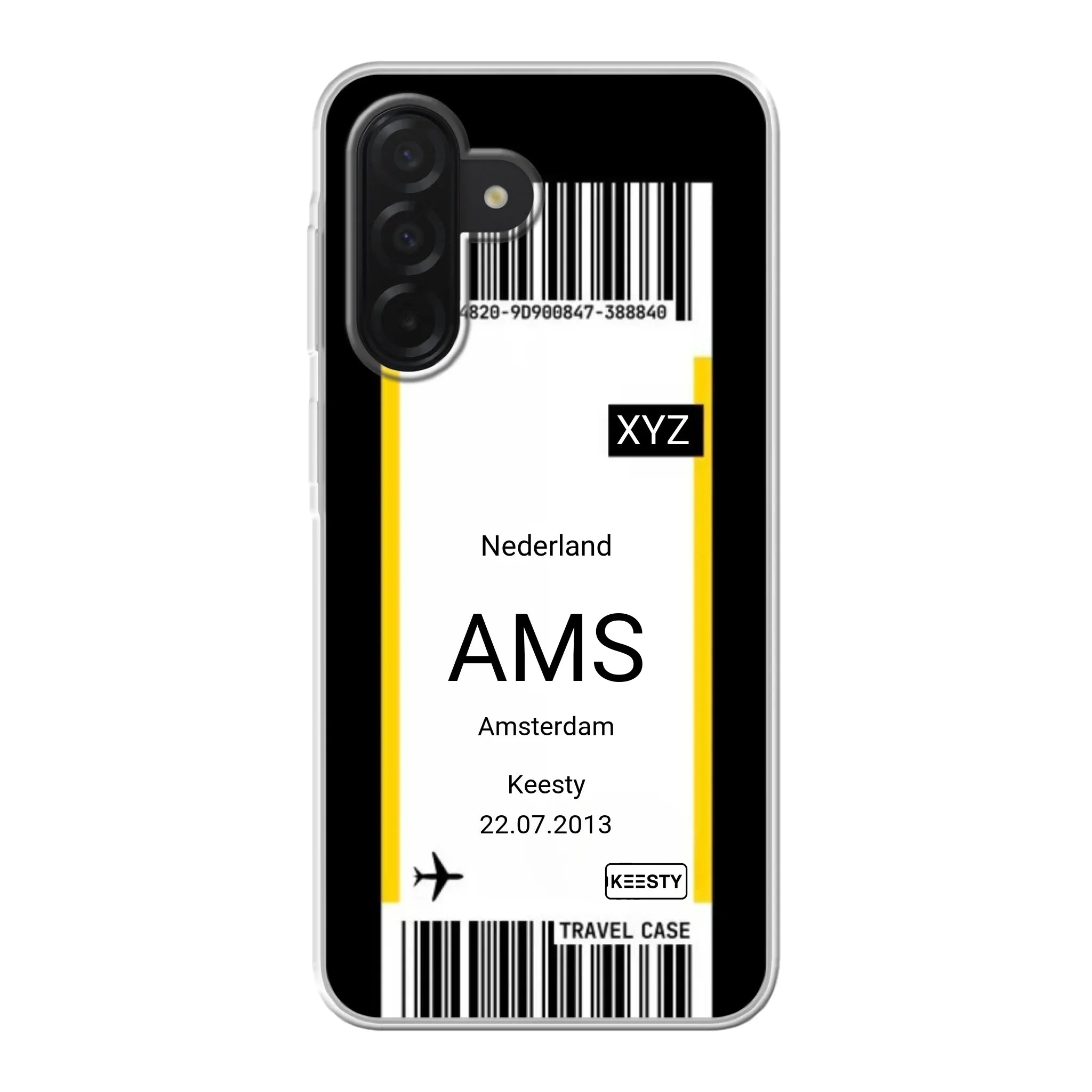 Eigen hoesje maken - Vliegticket - Soft hoesje