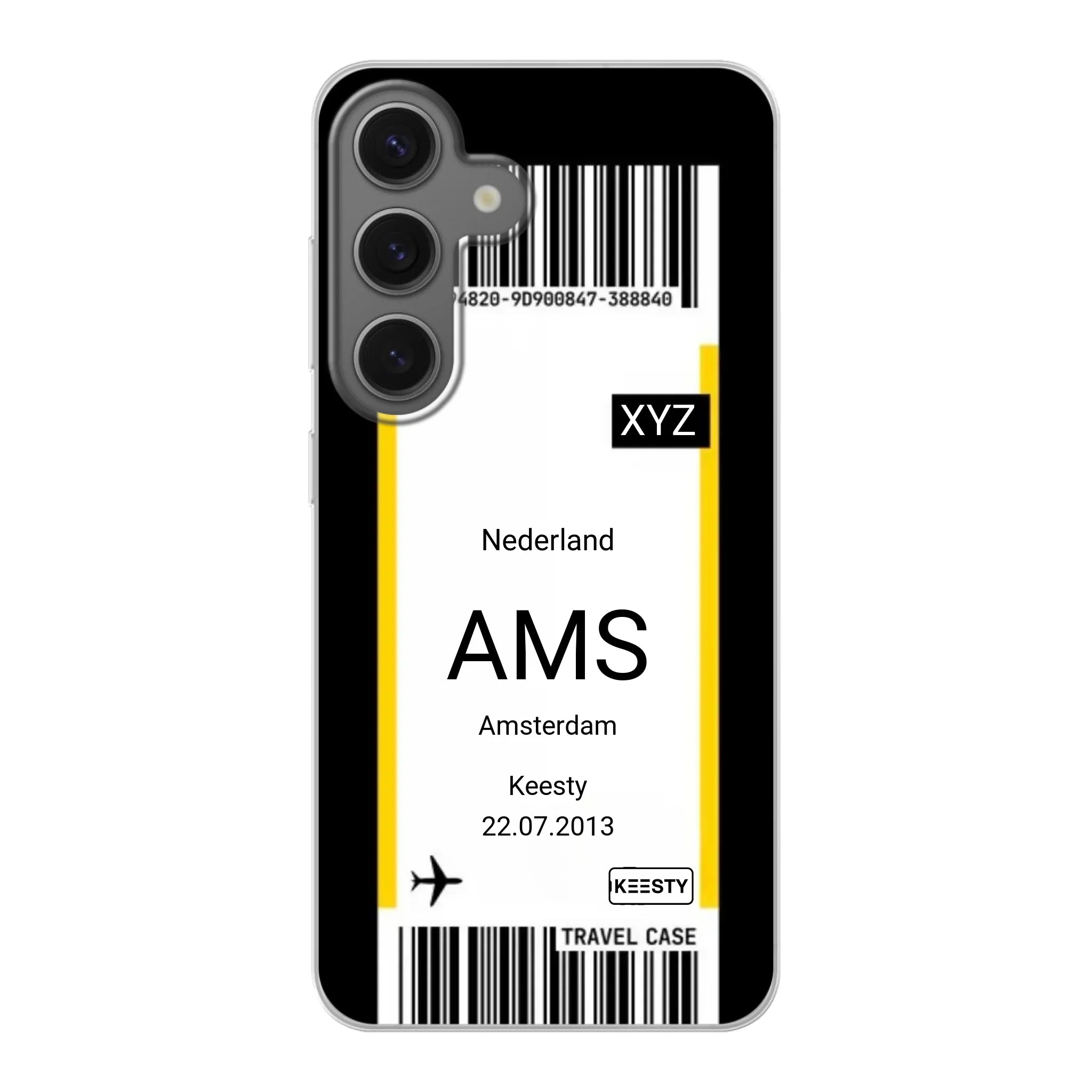 Eigen hoesje maken - Vliegticket - Soft hoesje